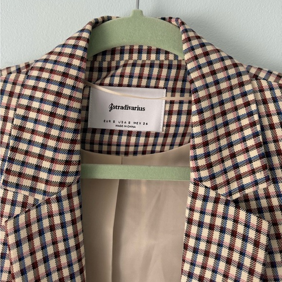 Stradivarius Double Breasted lined open Blazer - Picture 2 of 3